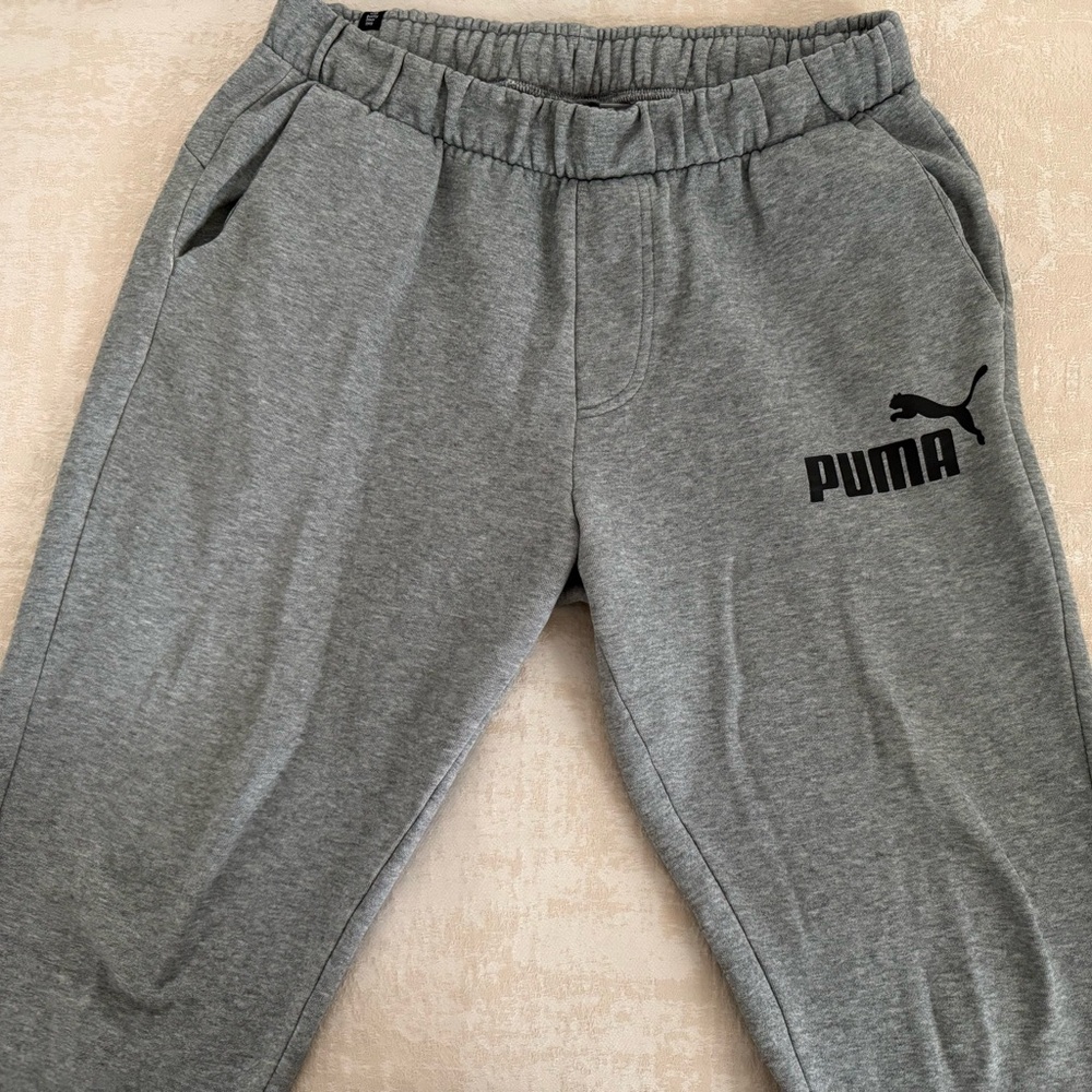 PUMA Joggers in Heather Gray